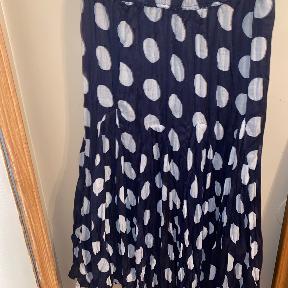 Navy blue flair skirt